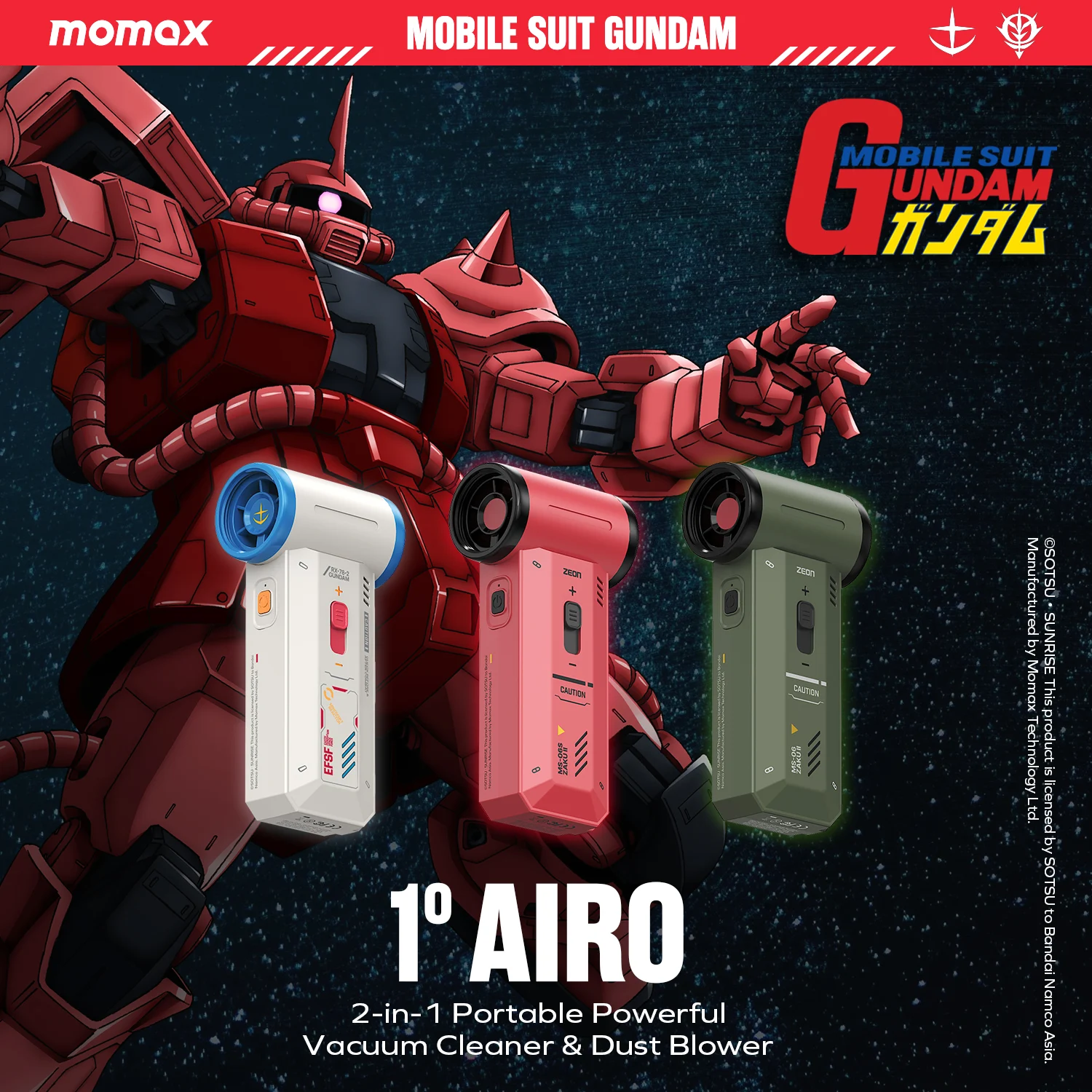 Airo 2-in-1: Pembersih Debu Bergaya Gundam untuk GunPla Builders