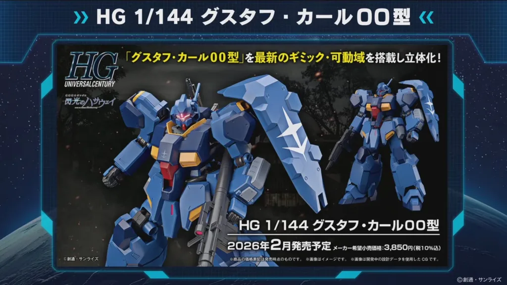HGUC-GUSTAV-KARL-TYPE-00-2-1-1024x576 HGUC 1/144 Gustav Karl Type-00 Dirilis untuk Merayakan Film Kedua Mobile Suit Gundam Hathaway