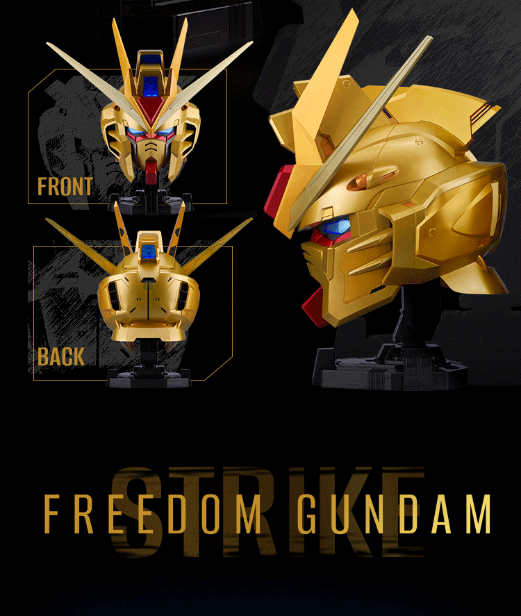 1521312_02 Strike Freedom Gundam Edisi Emas Resmi Bergabung dalam BN Head Collection