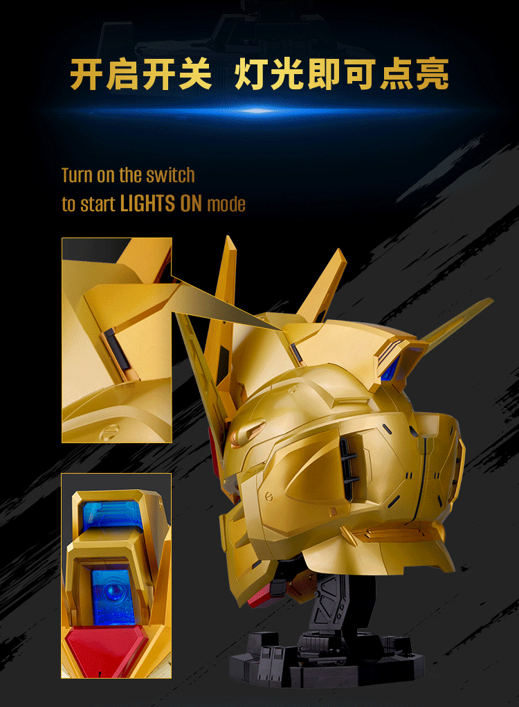 1521312_06 Strike Freedom Gundam Edisi Emas Resmi Bergabung dalam BN Head Collection