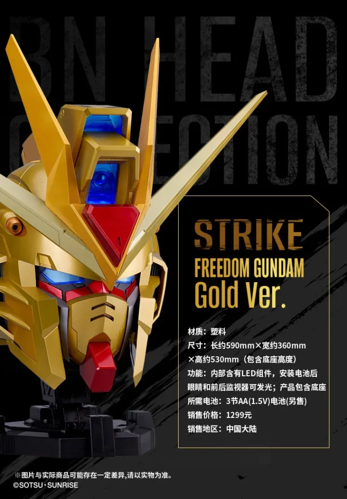 1521312_09-713x1024 Strike Freedom Gundam Edisi Emas Resmi Bergabung dalam BN Head Collection