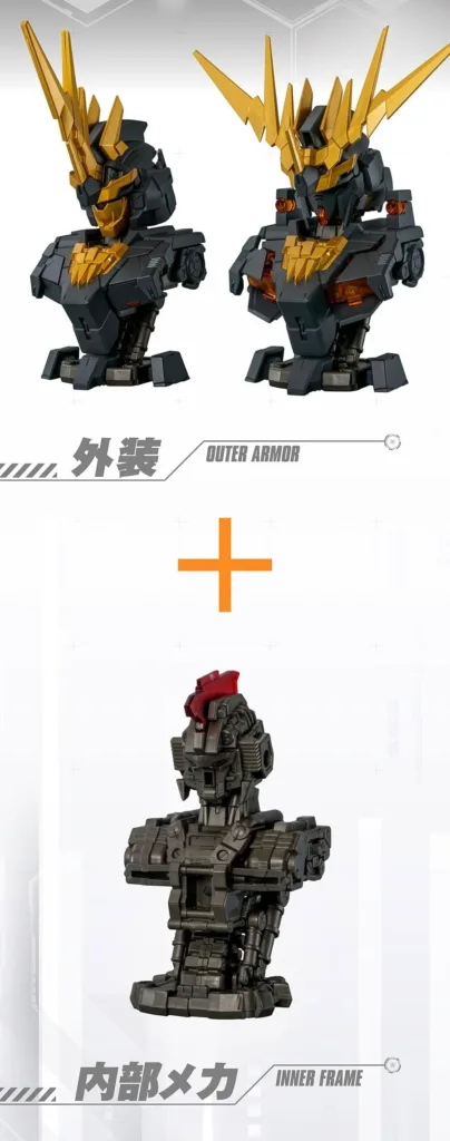 4322213213123_04-404x1024 Bandai Umumkan Gashapon Mechanical Bust DX Unicorn Gundam 02 Banshee